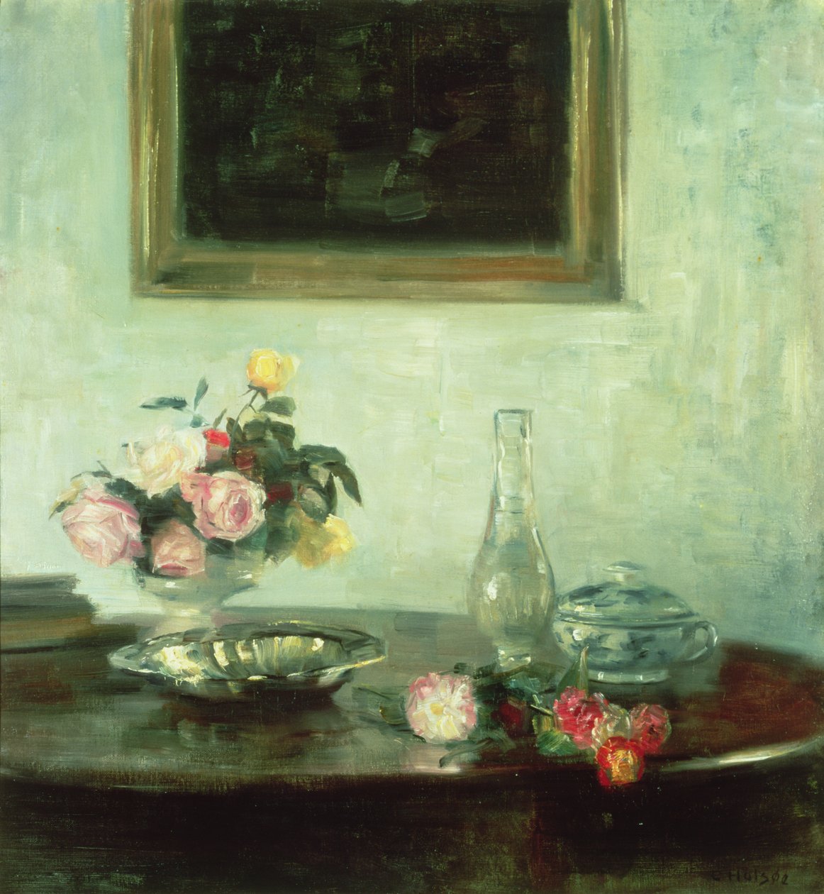 Stilleben med roser av Carl Holsoe