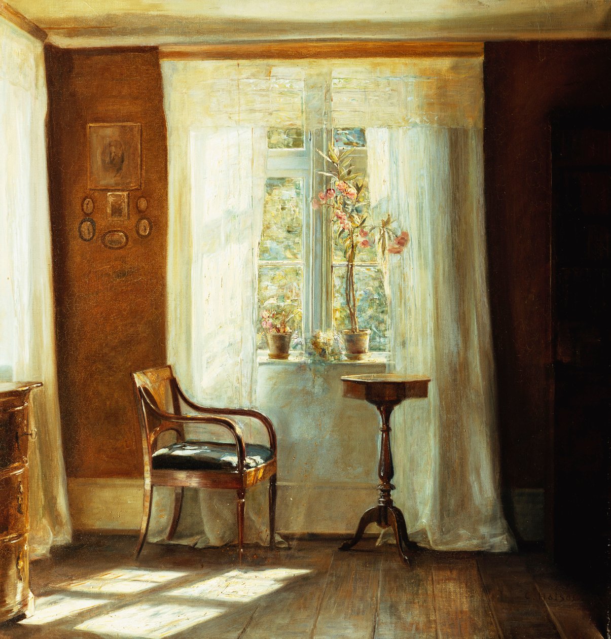 Kunstnerhjemmet på Lyngby (olje på lerret) av Carl Holsoe