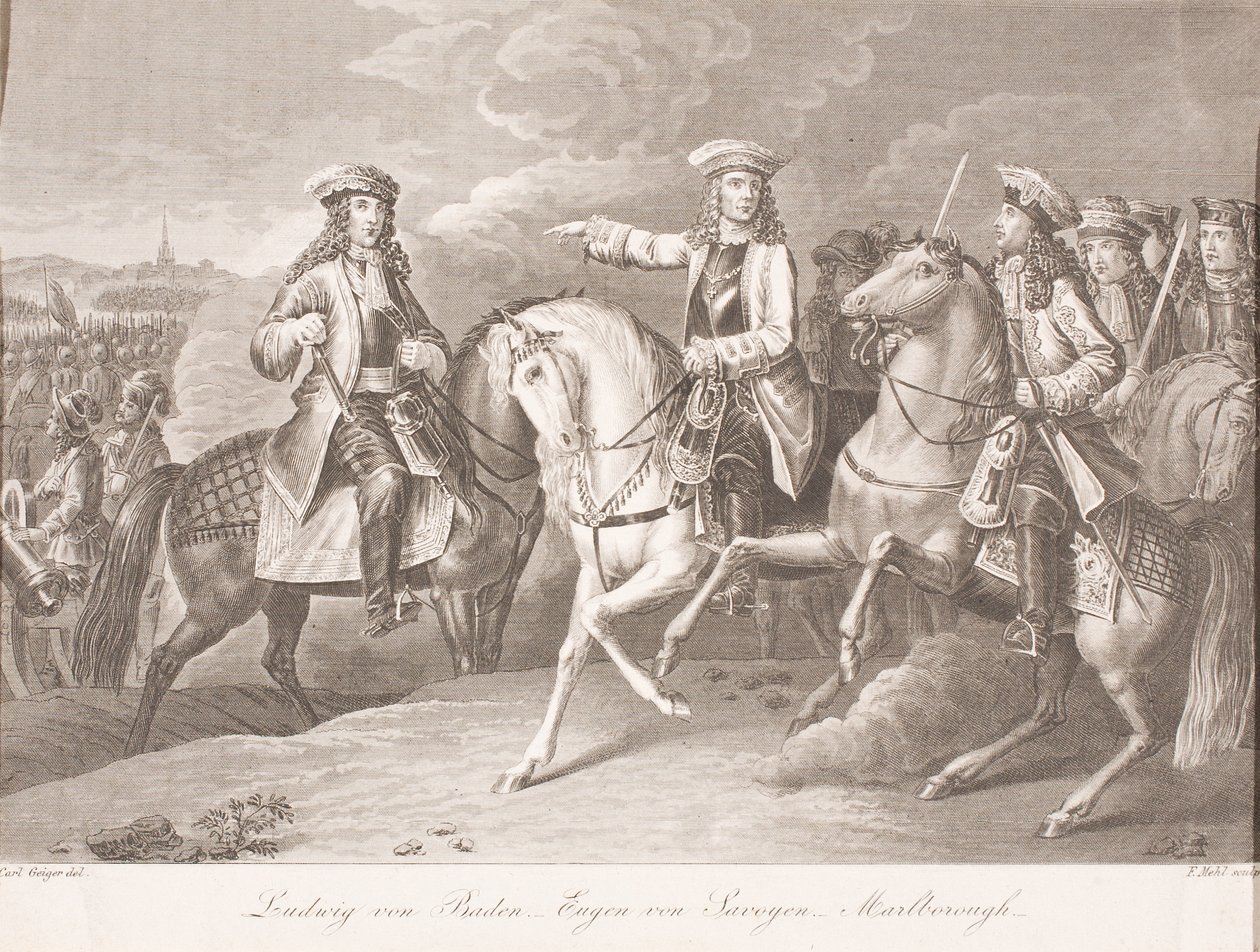 Markgraf Ludwig Wilhelm von Baden-Baden, Prinz Eugen von Savoyen und John Churchill, Herzog von Marlborough   1346500   no       norwegian Successfully Translated  Original: ""Portrait de Louis de Bruges, seigneur de Gruuthuse (1422-1492)"" Peinture du mai av Carl Joseph Geiger