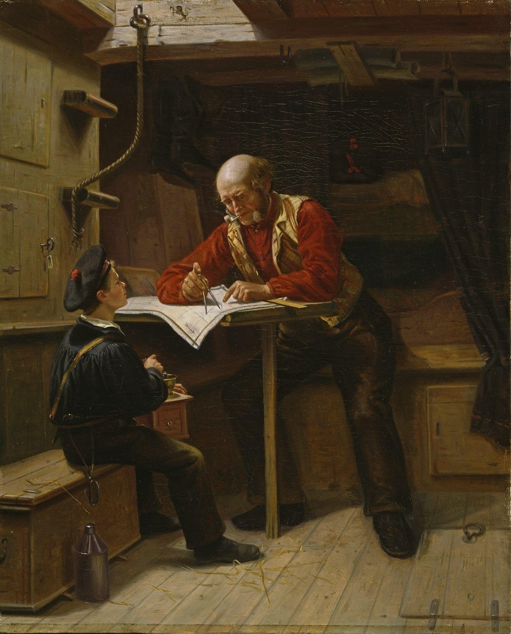 Den unge sjømannen (olje på lerret) av Carl Julius Lorck
