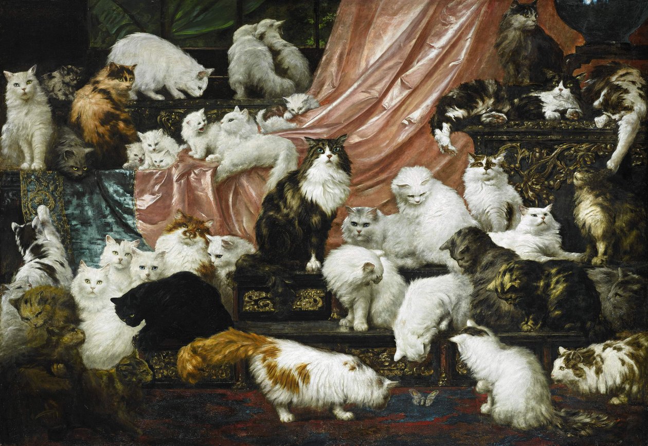 Min kones elskere, ca. 1890 (olje på lerret) av Carl Kahler