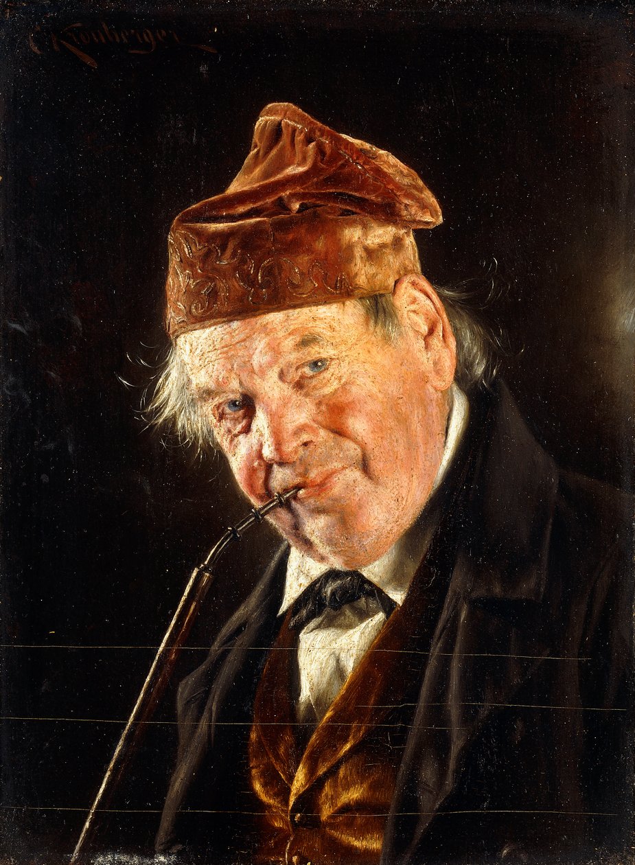 En mann med et rør, av Carl Kronberger