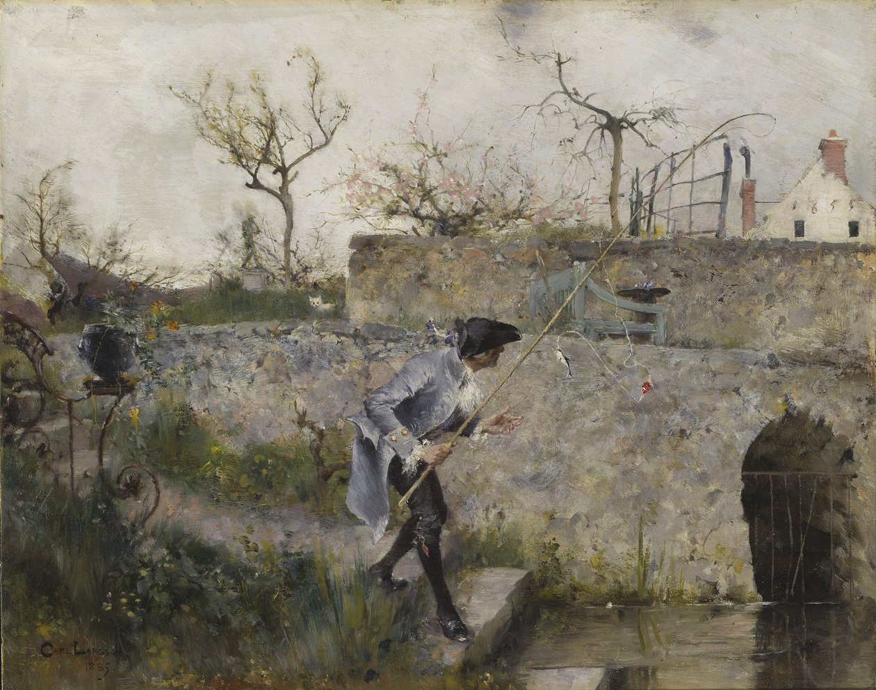 En bit, 1885 av Carl Larsson