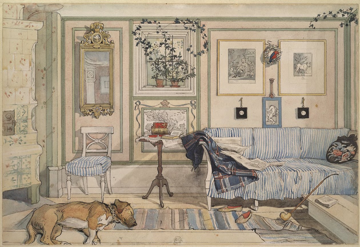 Koselig hjørne av Carl Larsson
