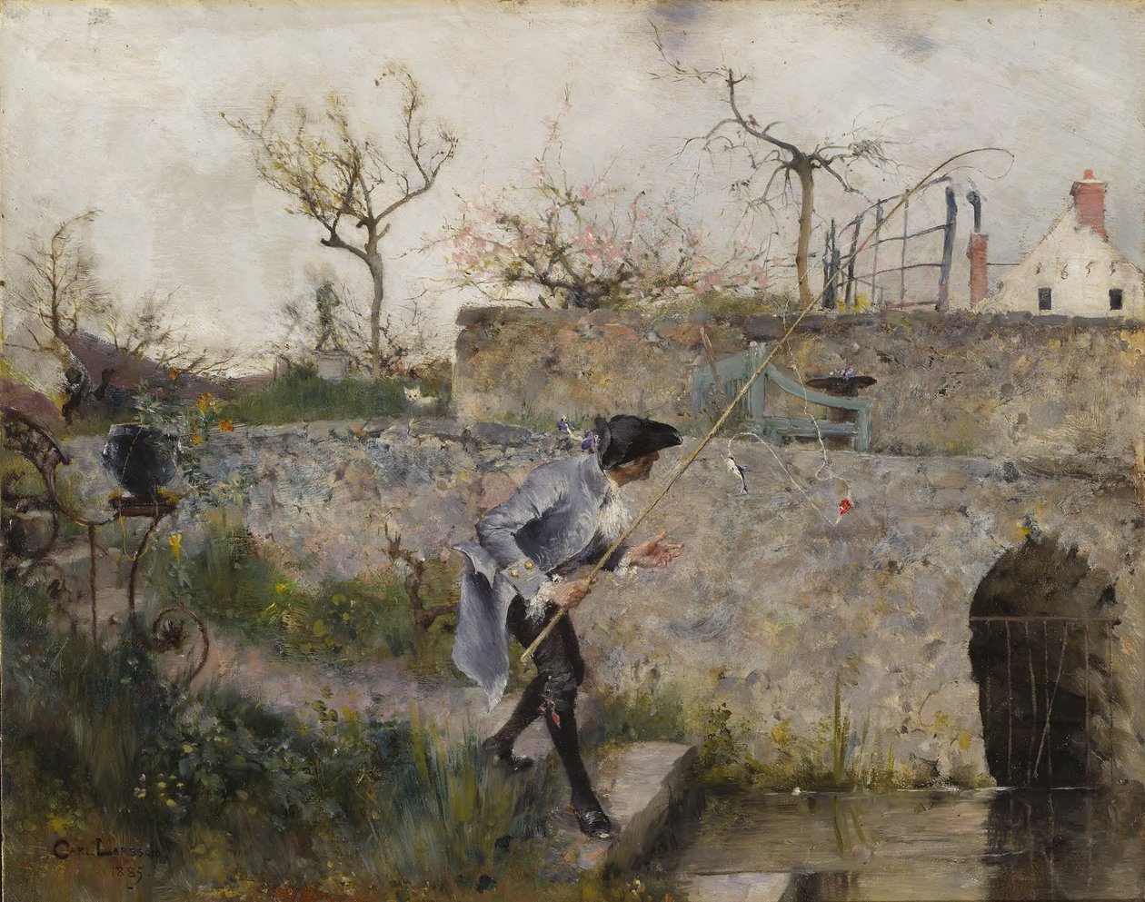 Fisken biter! av Carl Larsson