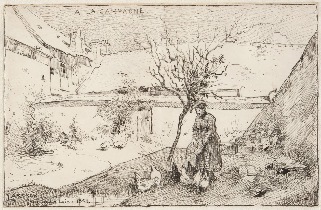 Fransk bondegård av Carl Larsson