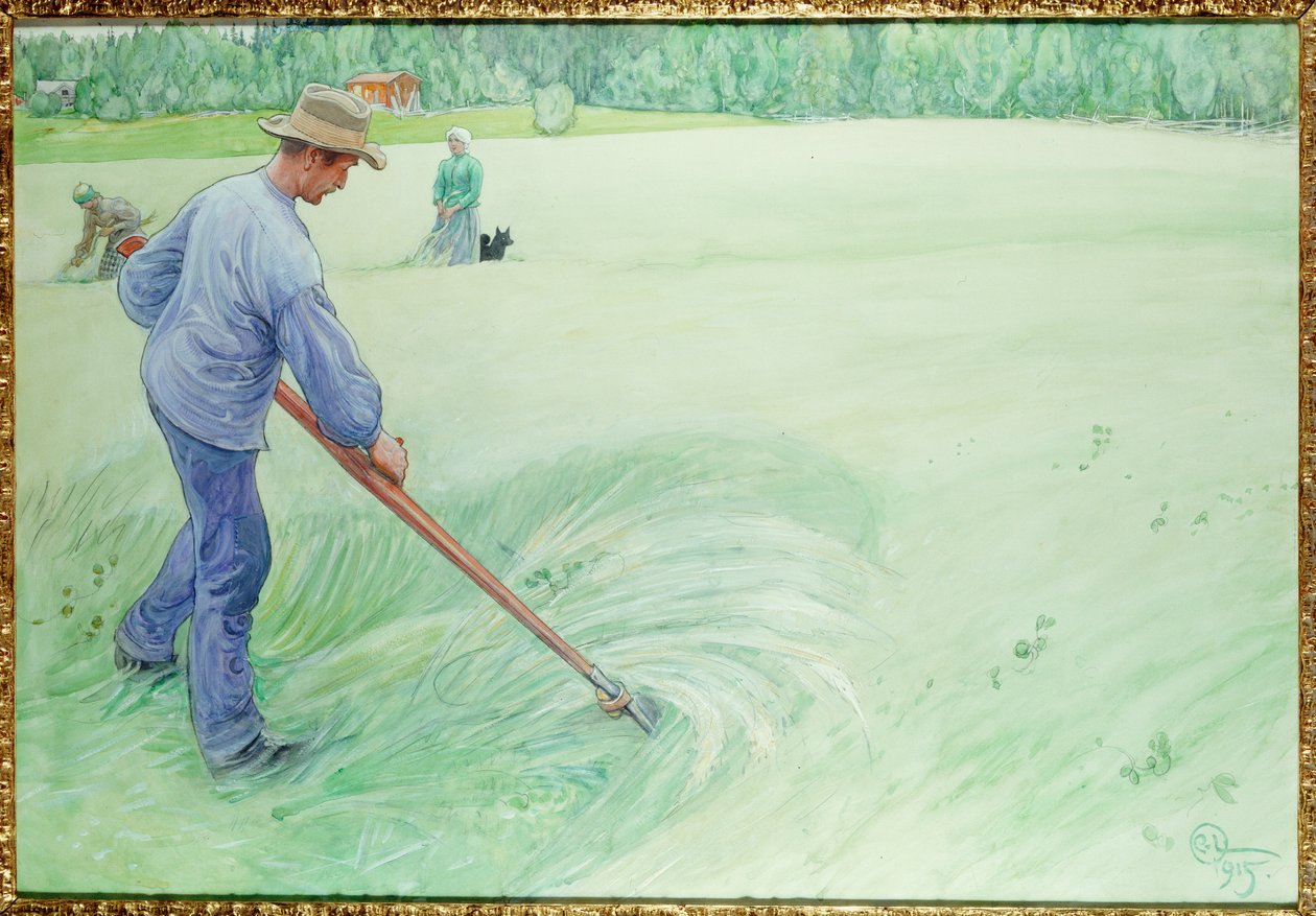 Høstmaskiner, 1915 av Carl Larsson