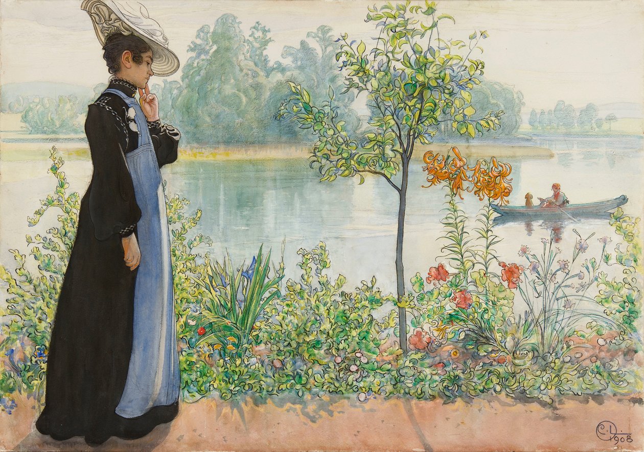 Karin ved Fjæra av Carl Larsson