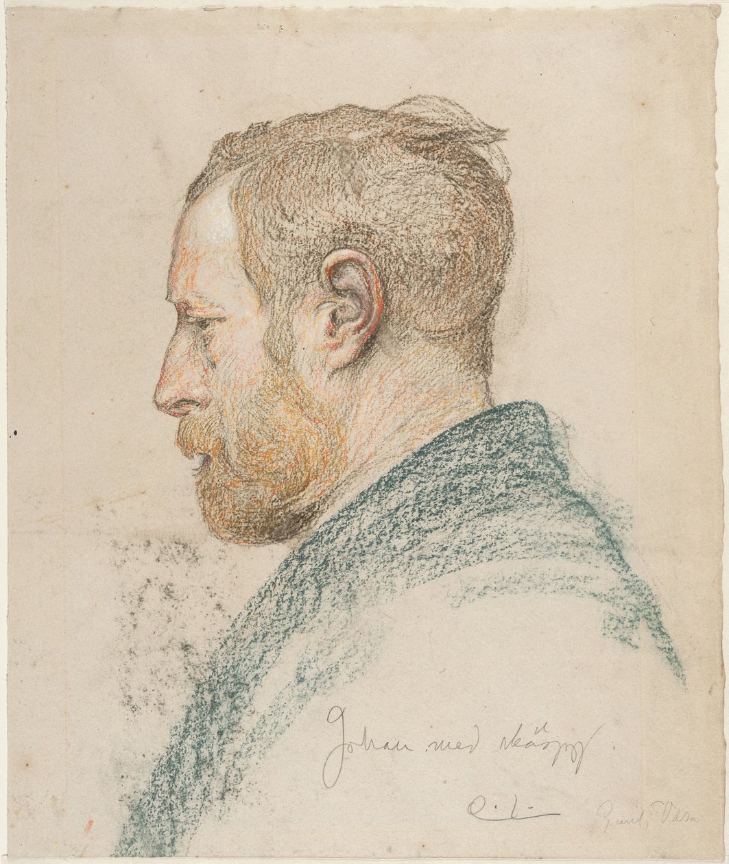 Mannshode i profil av Carl Larsson