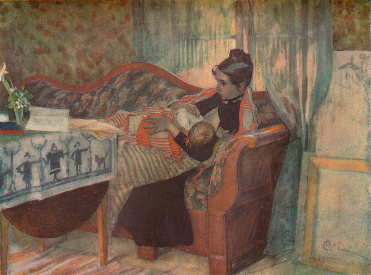Mor og barn, c1900. av Carl Larsson