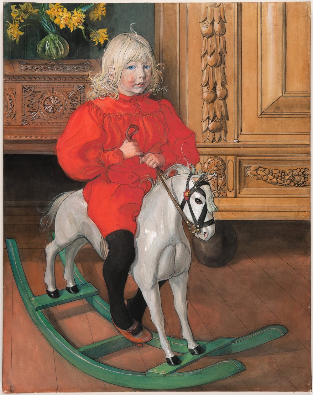 «Murre». Portrett av Casimir Laurin av Carl Larsson