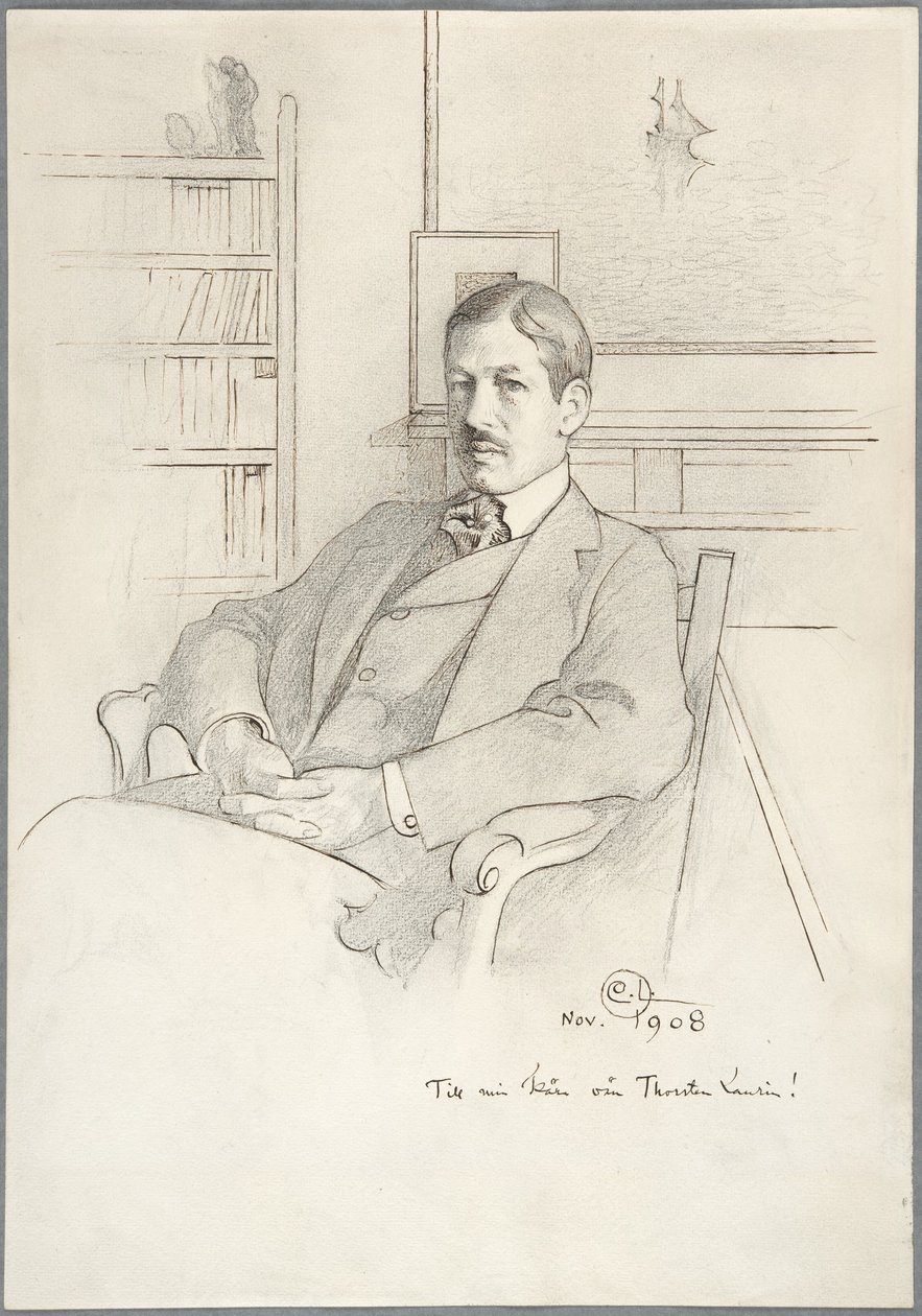 Portrett av Thorsten Laurin av Carl Larsson