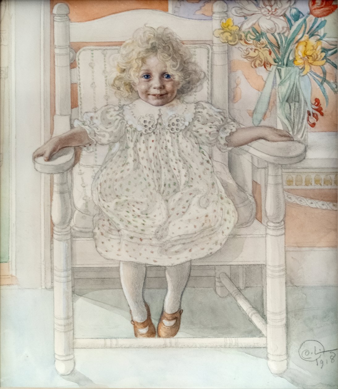Portrett av Inga-Maria Thiel av Carl Larsson