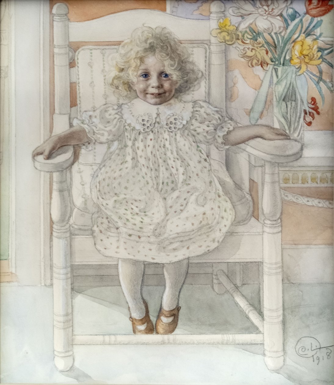 Portrett av Inga-Maria Thiel av Carl Larsson