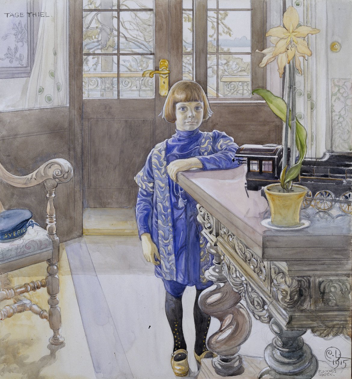 Portrett av Tage Thiel av Carl Larsson
