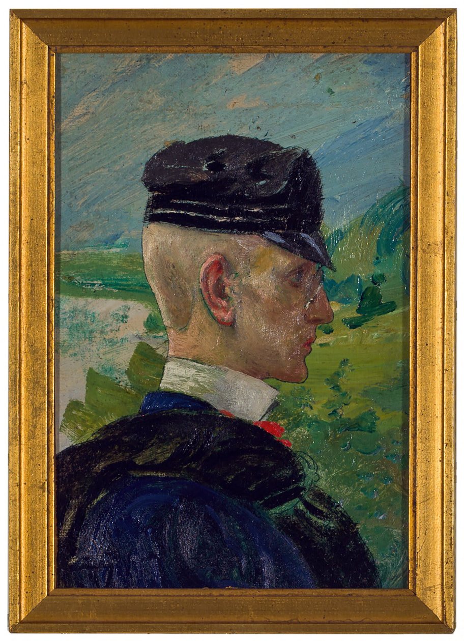 Portrett av en gutt. Studie til morgenbønner av Carl Larsson