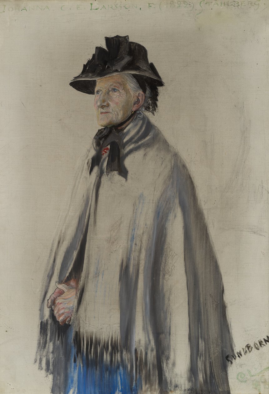 Portrett av kunstnerens mor av Carl Larsson
