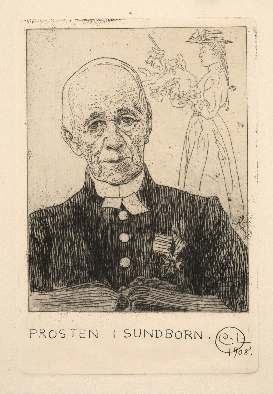 Presten (Petterson) i Sundborn av Carl Larsson