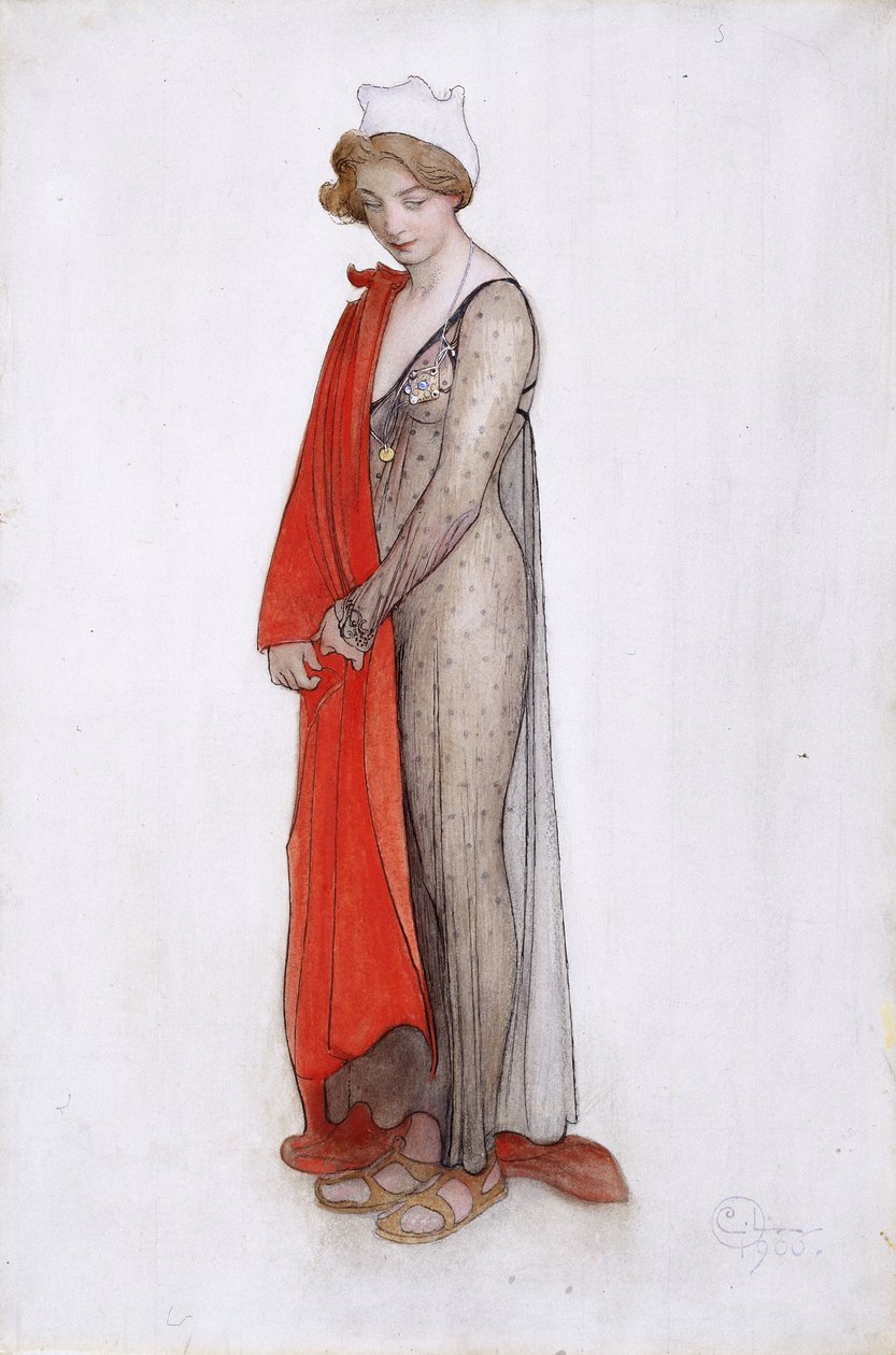 Rød og svart av Carl Larsson