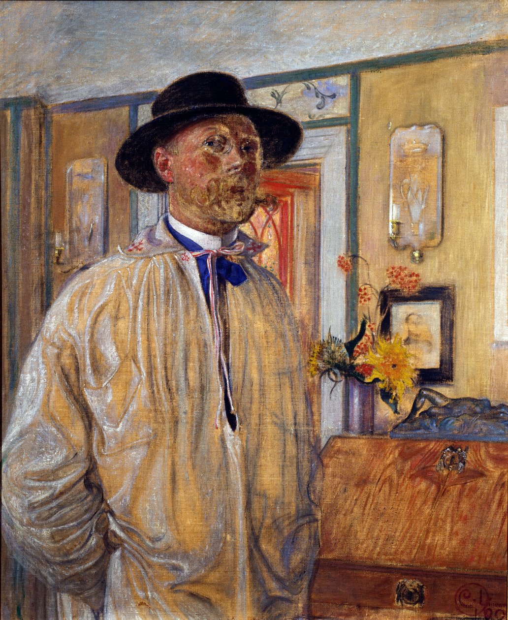 Selvportrett av Carl Larsson