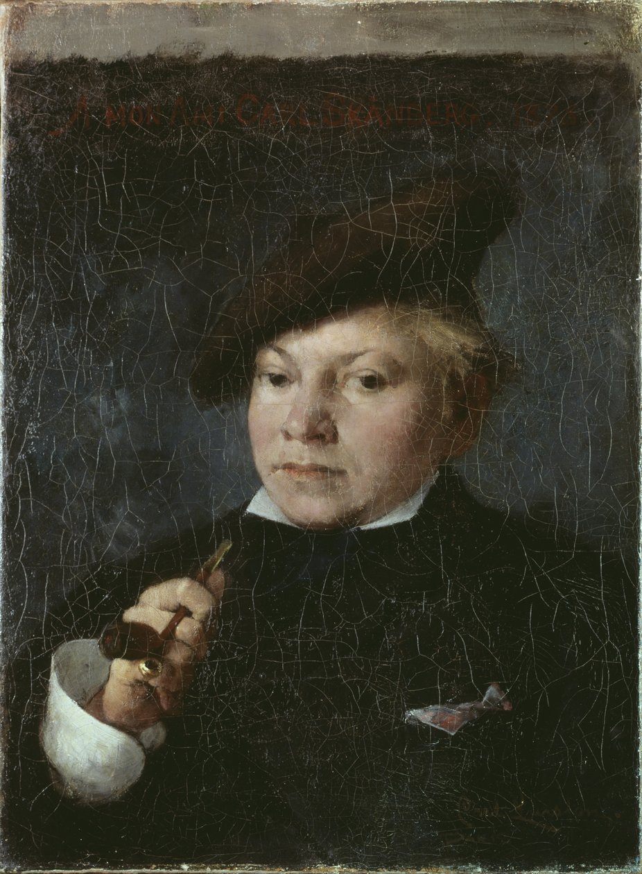 Kunstneren Carl Skanberg, 1878 av Carl Larsson