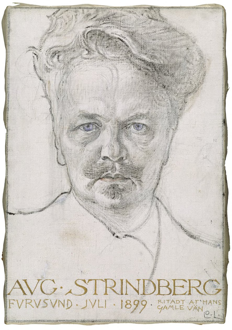 Forfatteren August Strindberg av Carl Larsson