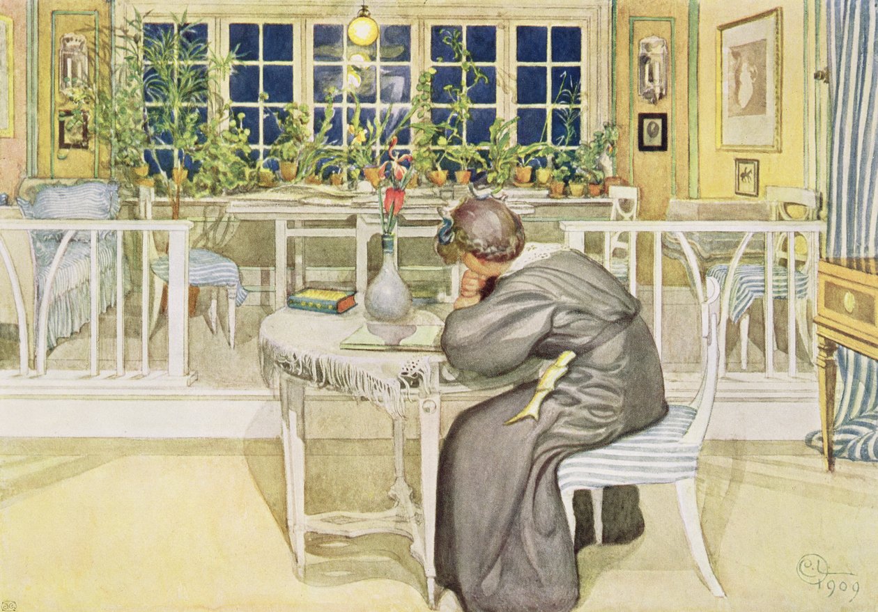 The Evening Before the Journey to England - Studierom, pub. i 