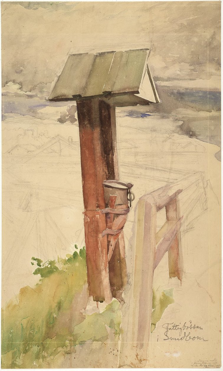 Fattigbøssen i Sundborn av Carl Larsson