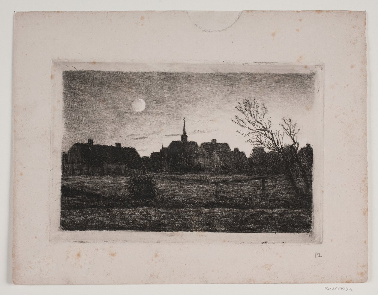 Hornbæk kirke, sommerkveld av Carl Locher