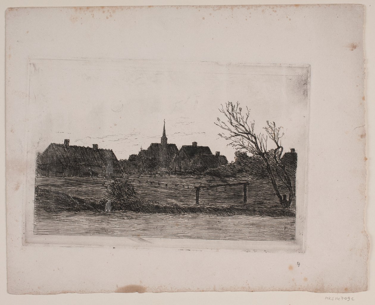 Hornbæk kirke, sommerkveld av Carl Locher