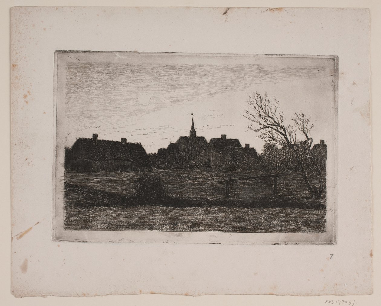Hornbæk kirke, sommerkveld av Carl Locher