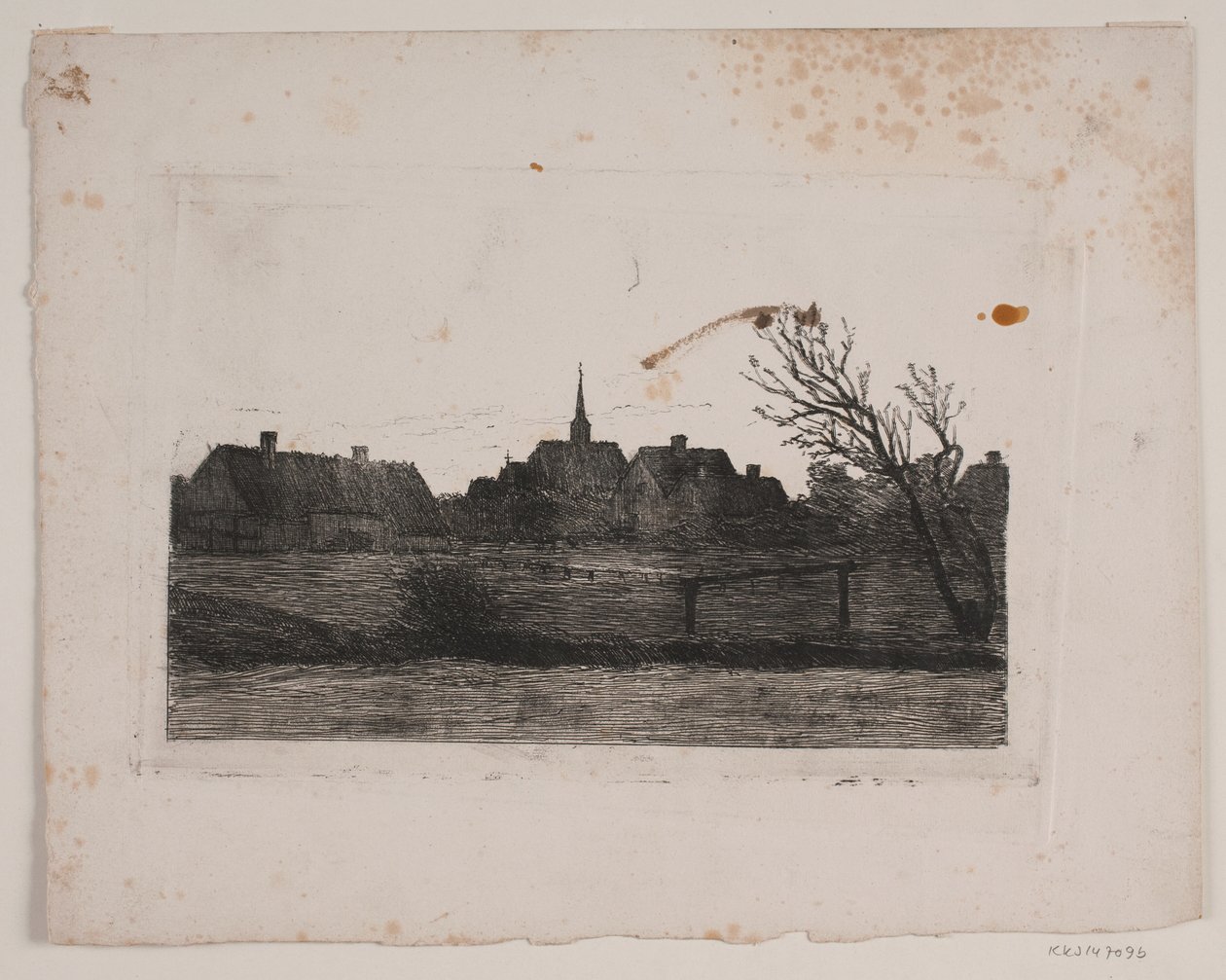 Hornbæk kirke, sommerkveld av Carl Locher