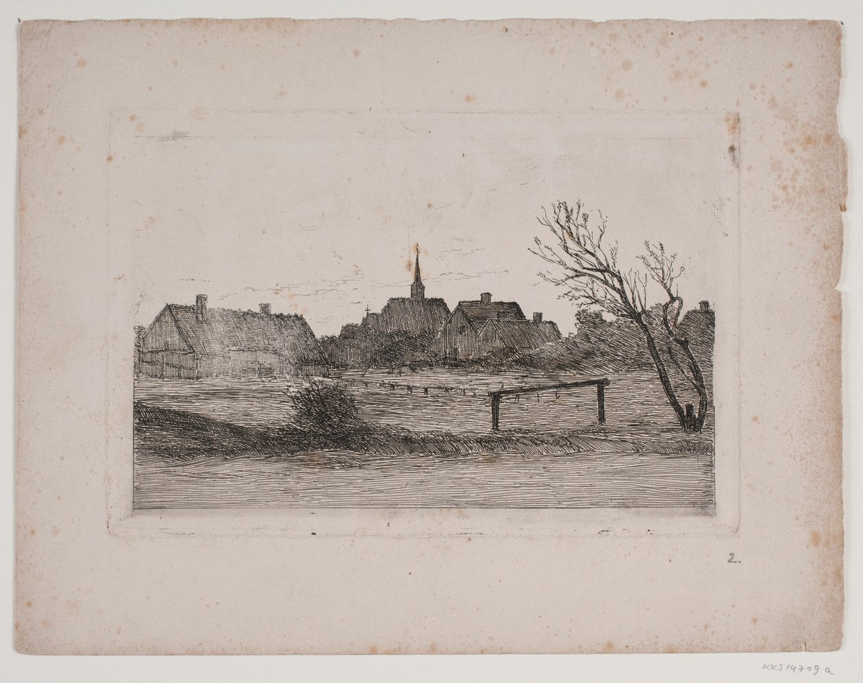 Hornbæk kirke, sommerkveld av Carl Locher