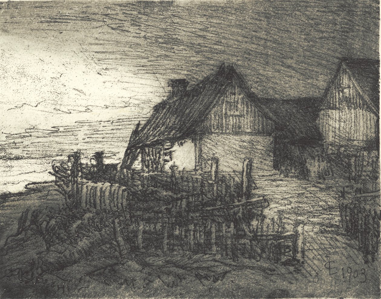 Hus i Tisvilde av Carl Locher