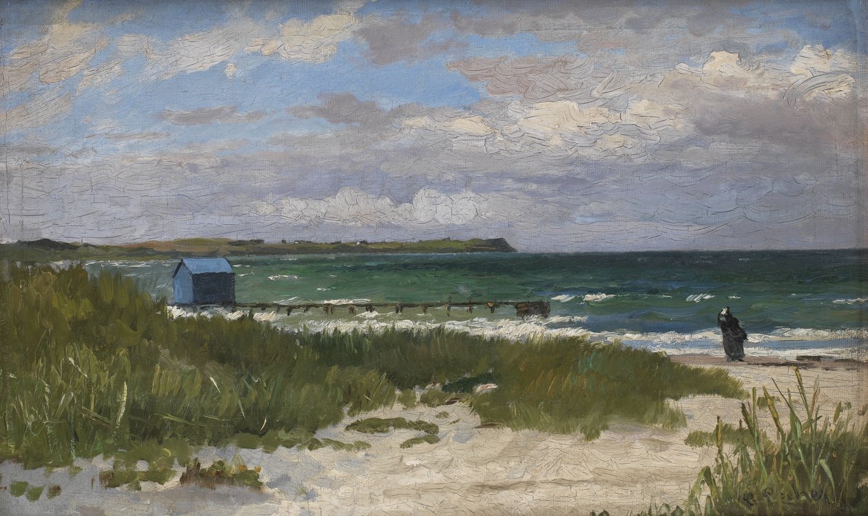 Kystlandskap. Hornbæk av Carl Locher