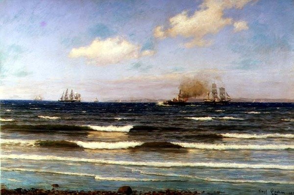 Marint landskap, Skagen av Carl Locher