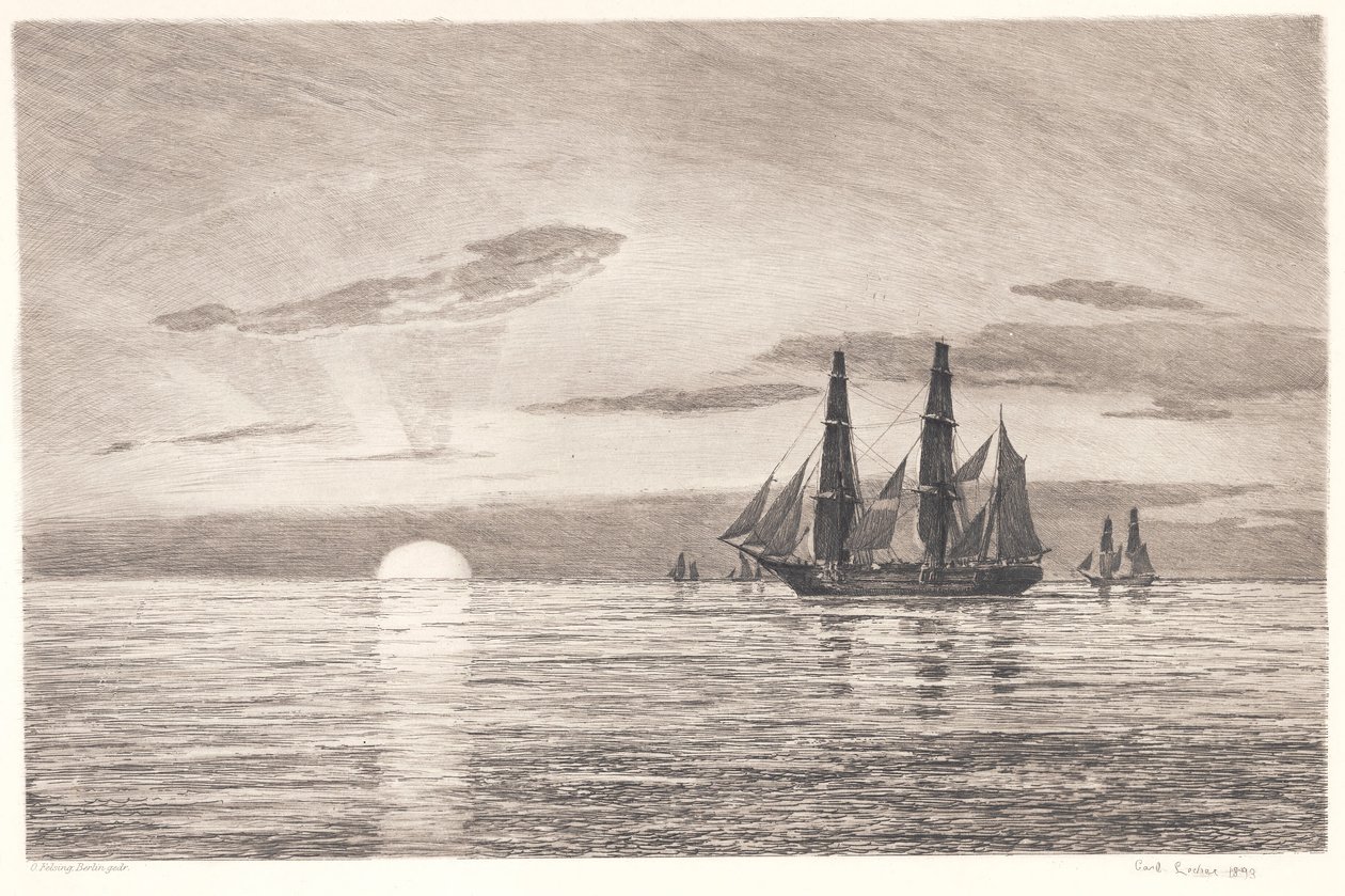 Solnedgang av Carl Locher