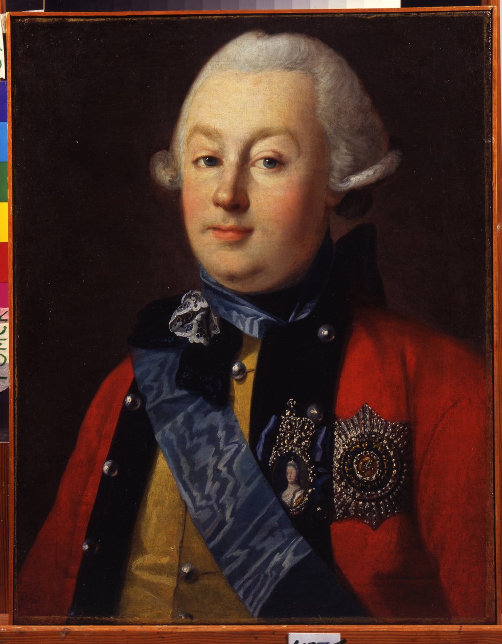 ""Portrett av den politiske og militære Grigory (Gregory eller Grigori) Orlov (1734-1783) favoritt til keiserinne Catherine II"" Maleri av Carl Ludwig Johann Christineck (1732/3-1792/4) av Carl Ludwig Christinek