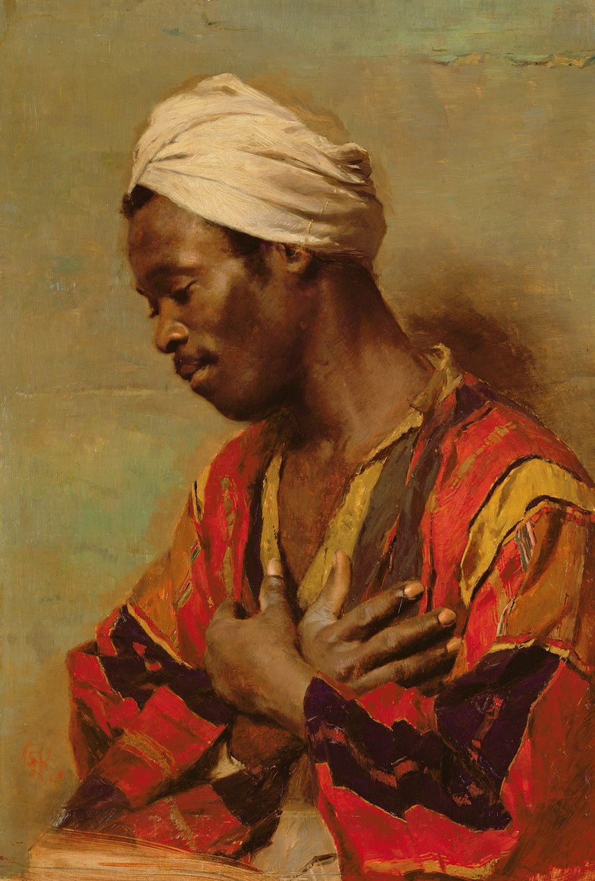 En araber i meditasjon av Carl Ludwig Ferdinand Kerstan