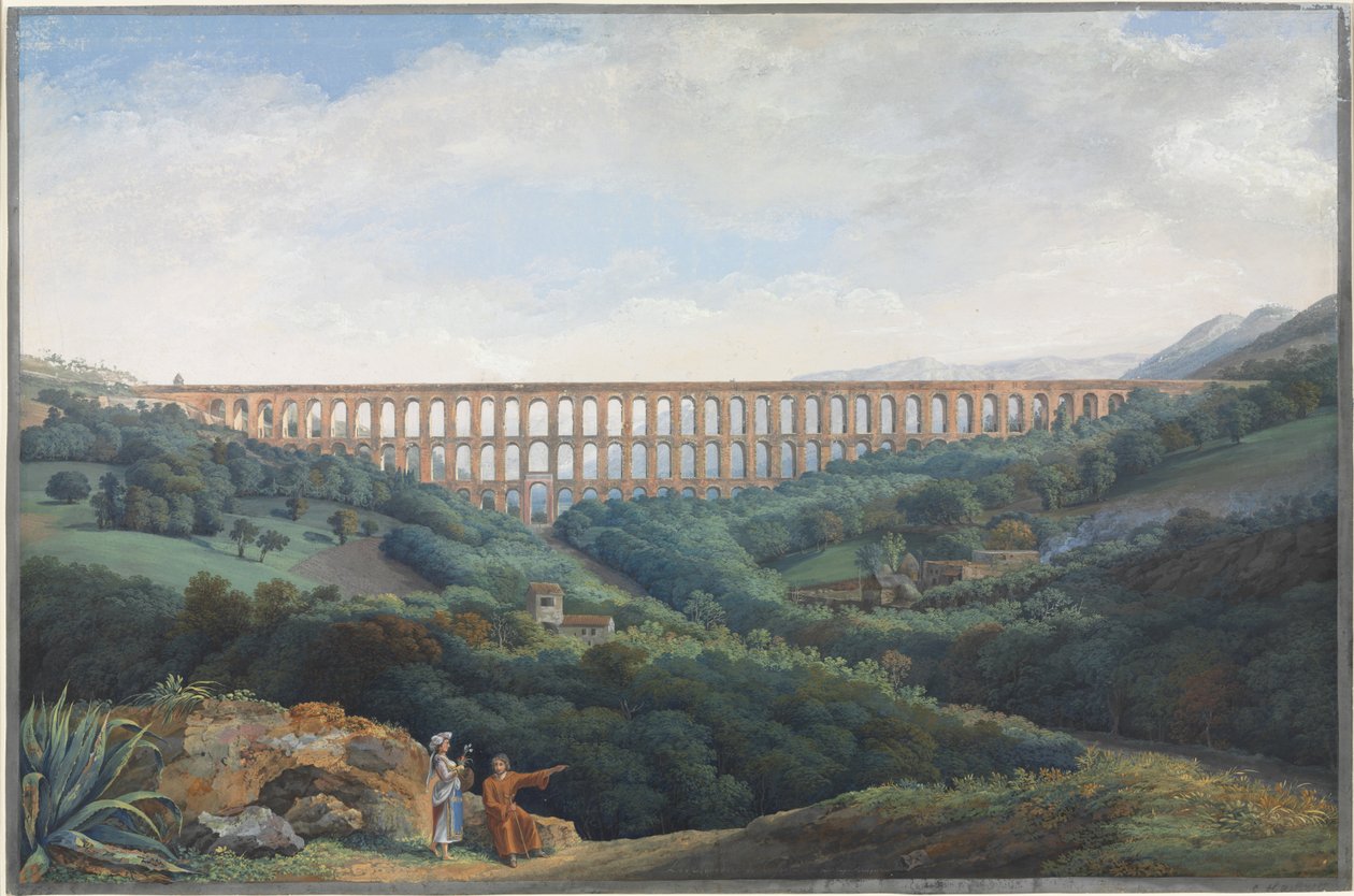 Akveduktene ved Caserta av Carl Ludwig Hackert
