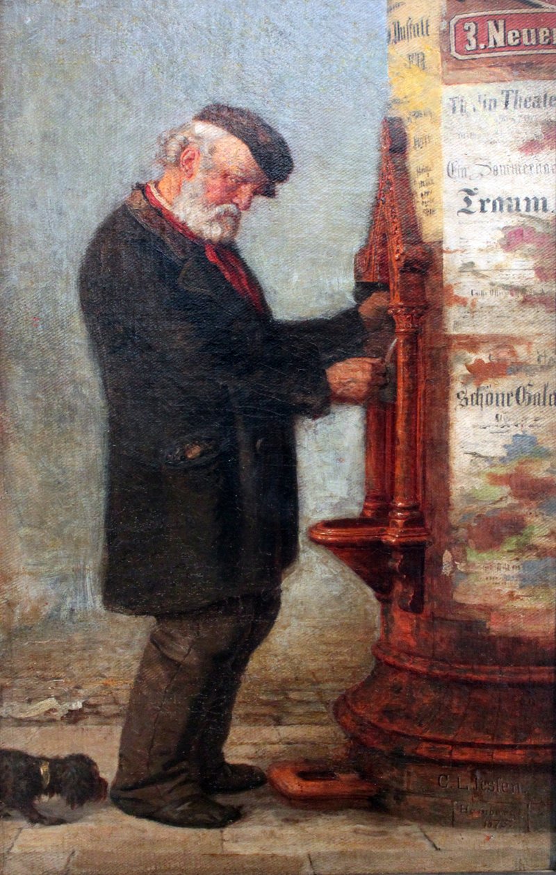 Mann ved fontenen av Carl Ludwig Jessen