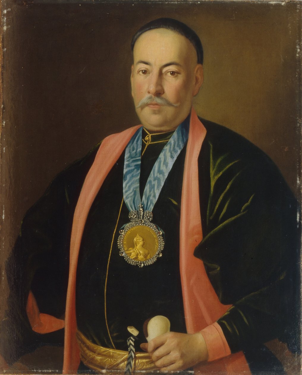 Portrett av Stepan Danilovich Yefremov, Ataman of the Don Cossack Host, 1765 av Carl Ludwig Johann Christineck