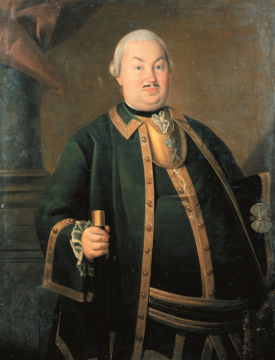 Portrett av general Fyodor Berchman, 1762 av Carl Ludwig Johann Christineck