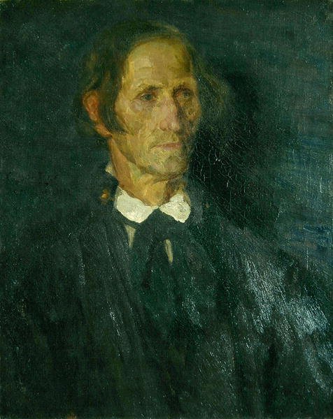 Portrett av hyrden og linveveren Rupp av Schwalm (olje på lerret) av Carl Ludwig Noah Bantzer