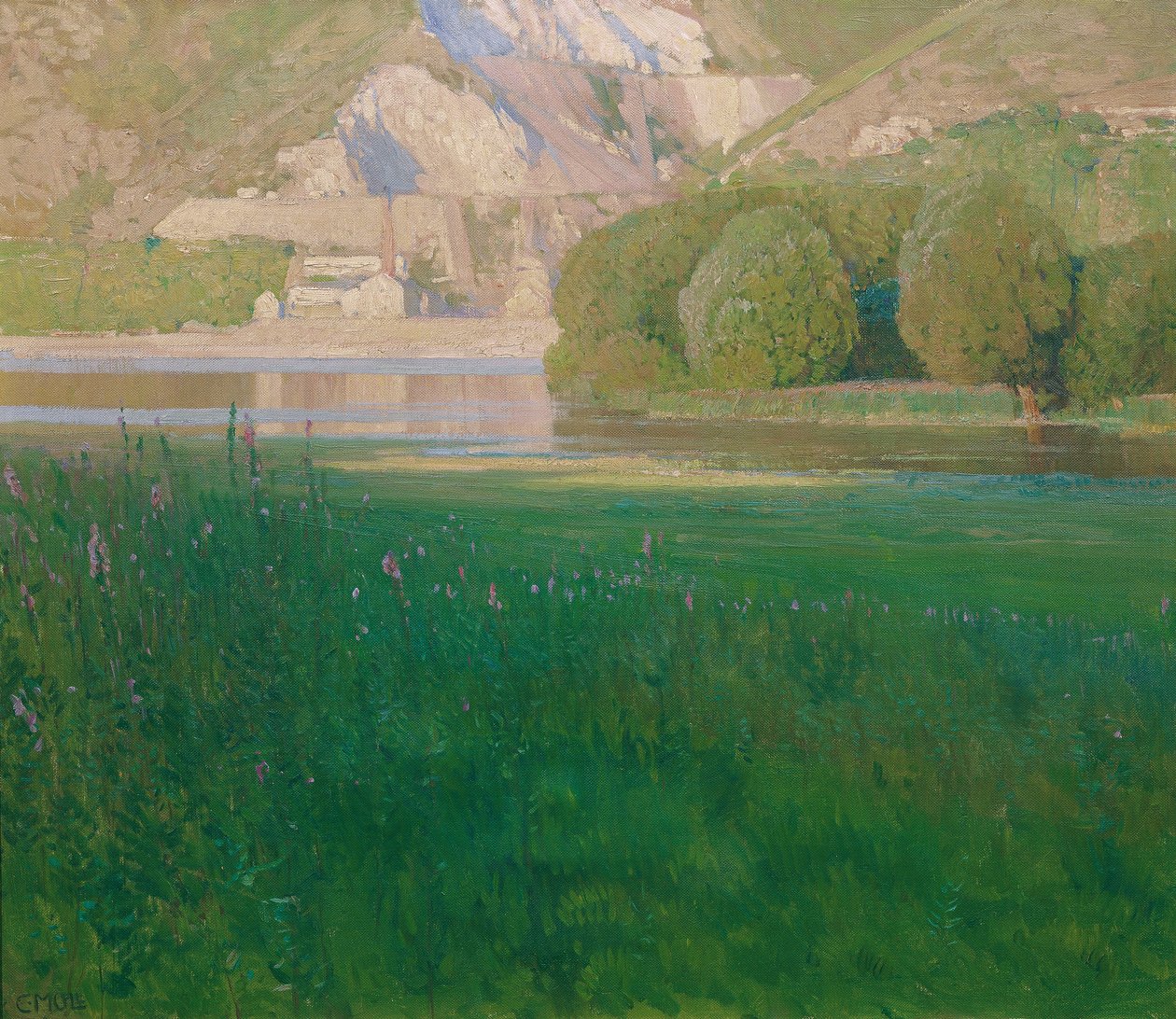 Skumring. Steinbrudd ved Donau av Carl Moll
