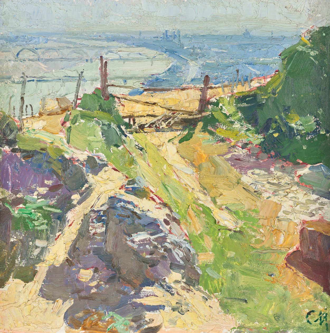 På Eichelhof i Nußdorf av Carl Moll