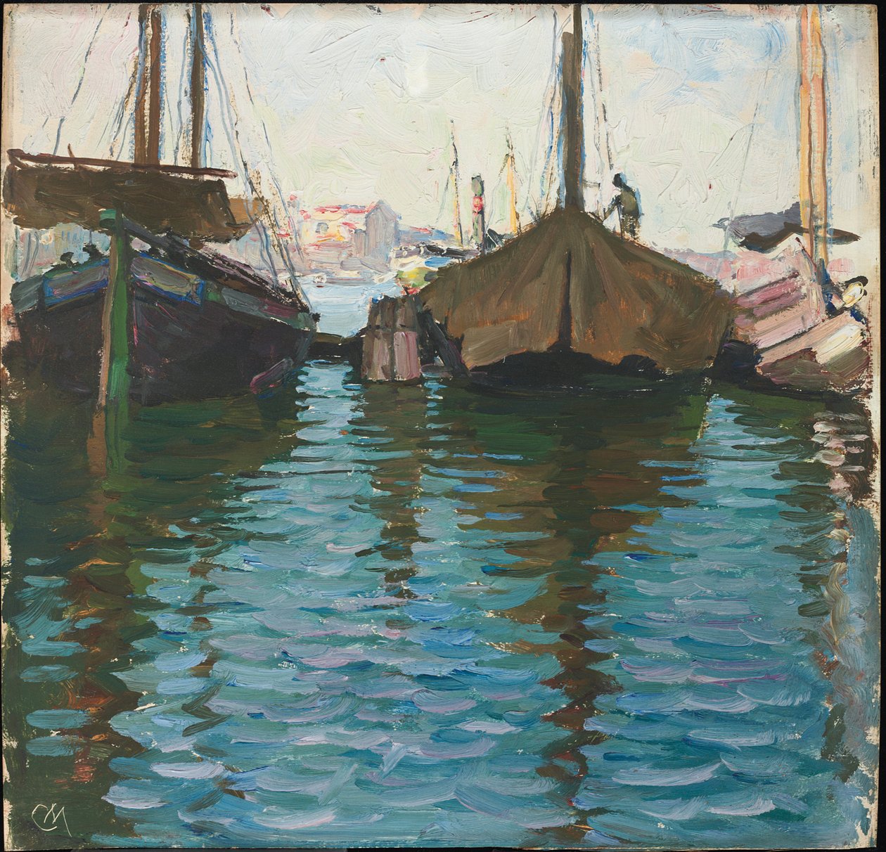 Venedig (olje på panel) av Carl Moll