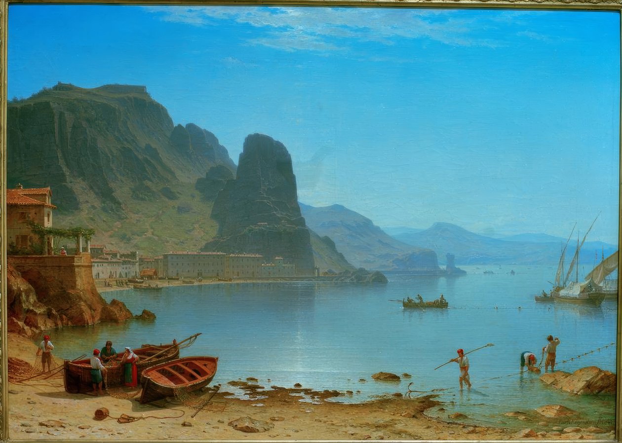 C. Morgenstjerne, terracina med fiskestein av Carl Morgenstern