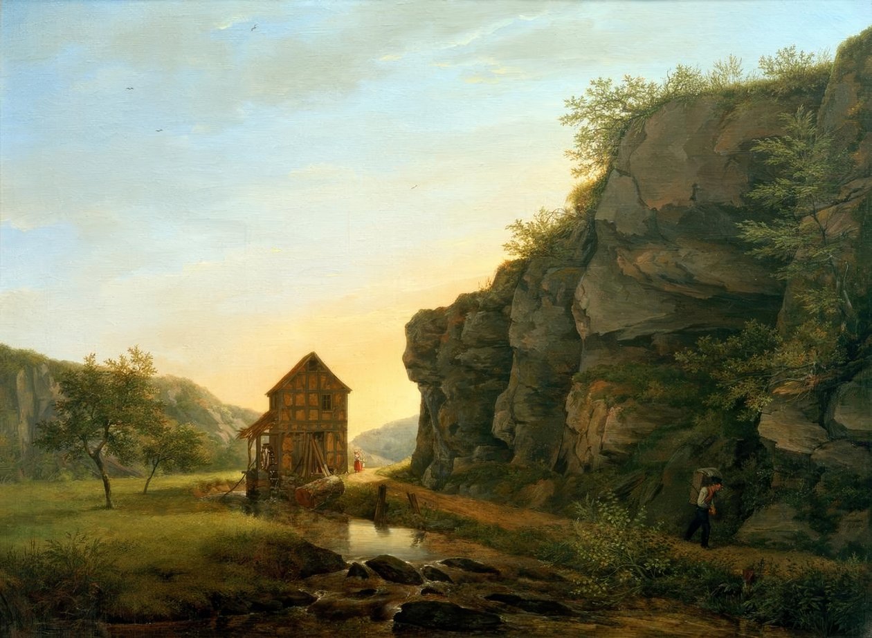 Skjæreverket i Lorsbacher Tal på Teufelsfelsen av Carl Morgenstern