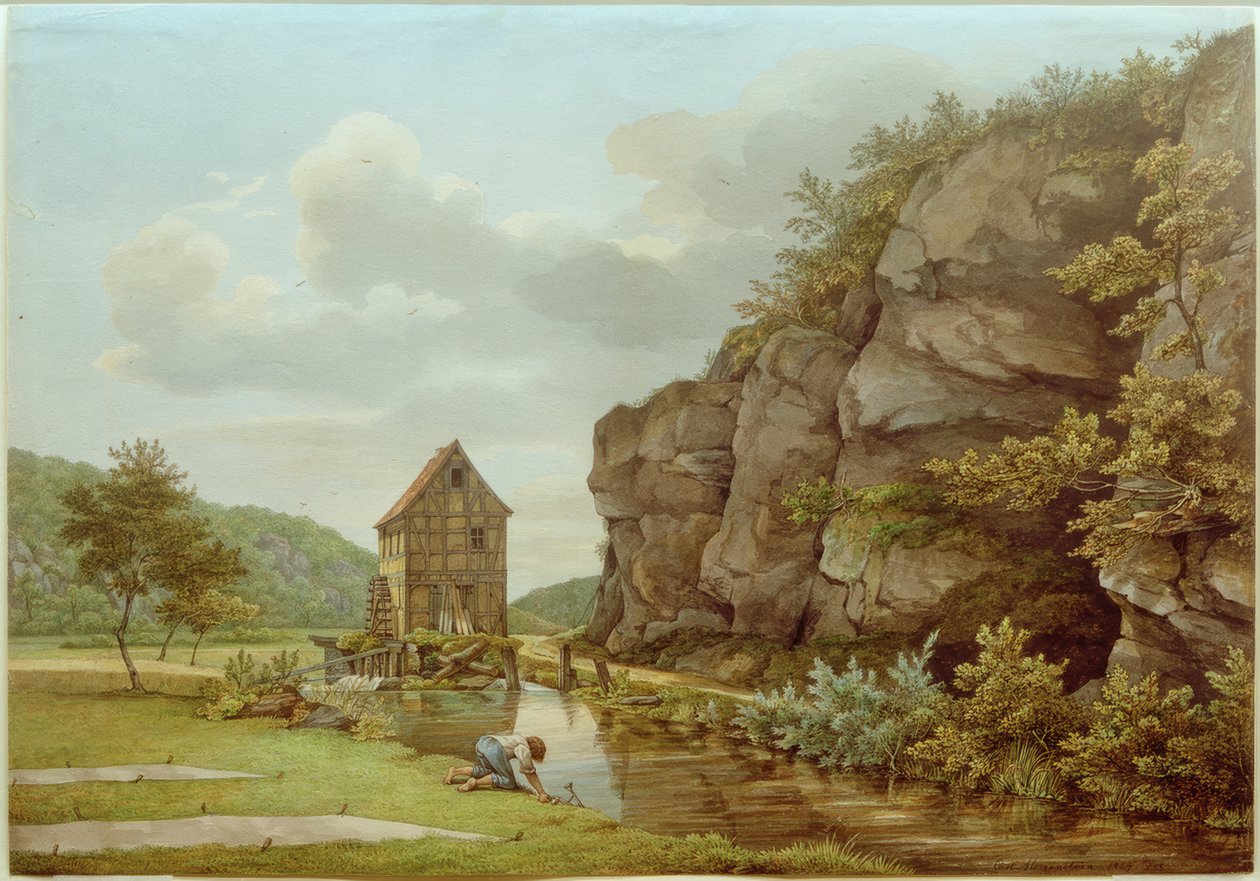 Skjæreverk nær Eppstein (Lorsbacher Tal) av Carl Morgenstern